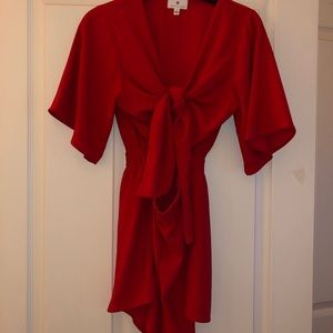 Socialite red romper